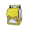 Minion Yellow Spaceman Backpack - Color Me In- Tikes Bikes