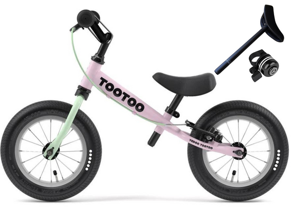 TooToo Pink Lemonade 12" Balance Bike by Yedoo
