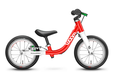 Woom 1 12" Balance Bike in red- Tikes Bikes-