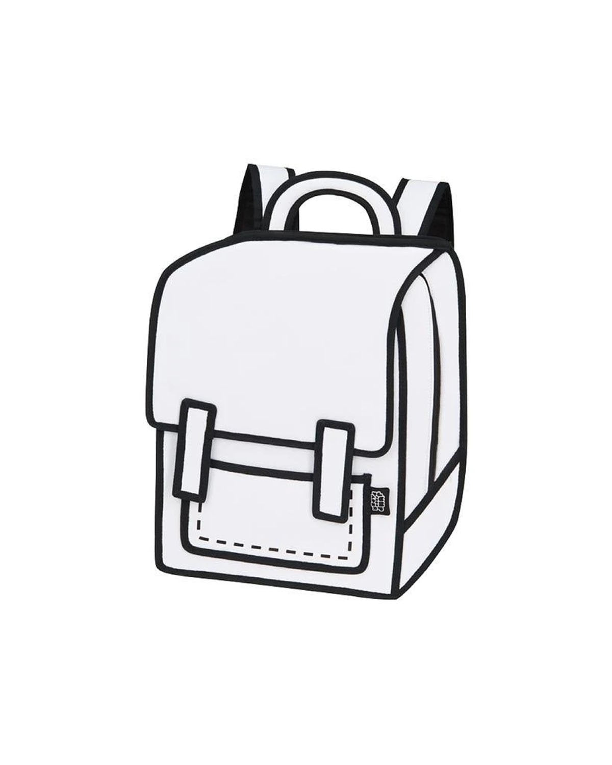 JUMP FROM PAPER BACKPACK SPACEMAN GRAFFITI 16”x14”x4” (Unisex) Spaceman 2D Cartoon Backpack –Playful Design main image 4