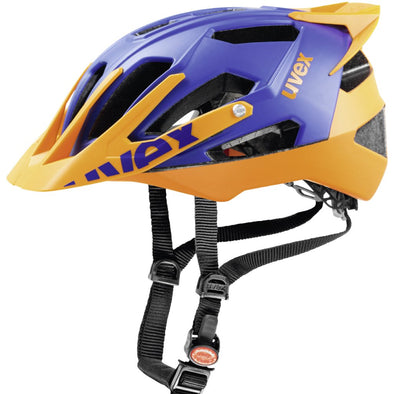 UVEX Quatro Pro Enduro Mountain Bike Cycling Helmet Blue/Orange