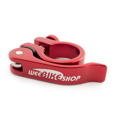 WeeClamp™ 28.6mm Quick Release Red Seat Clamp by WeeBikeShop
