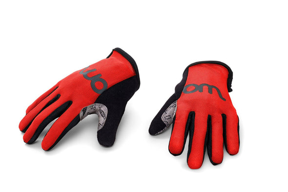 WOOM CYCLING GLOVES red