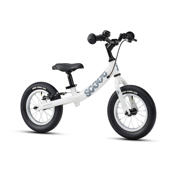 Ridgeback Scoot 12" Balance Bike in White -Tikes Bikes-