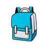 Airy Blue Spaceman Backpack - Color Me In - Tikes Bikes