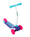 YBIKE Kids GLX Cruze 3-Wheel Kick Scooter, Raspberry
